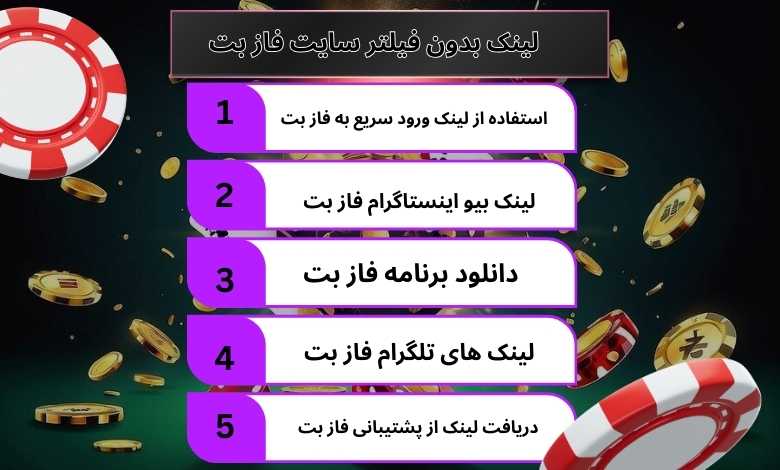 لینک بدون فیلتر سایت فاز بت را چگونه پیدا کنیم؟
