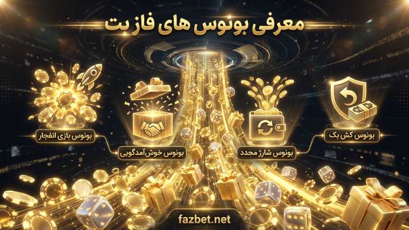 معرفی بونوس های درصد بالا در فاز بت